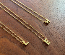 Load image into Gallery viewer, Gold Plated Sterling Silver Initial Necklace