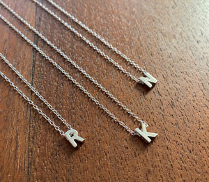 KIKICHIC | NYC | Initial Letter N Necklace Sterling Silver in 18k Gold,  Rose Gold and Silver